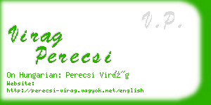 virag perecsi business card